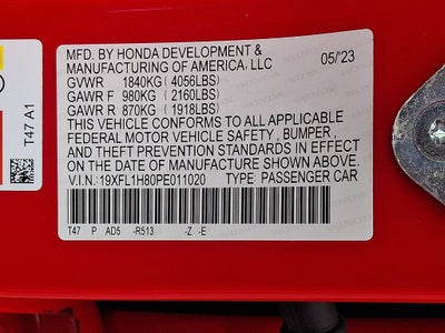 2023 Honda Civic Sport Touring