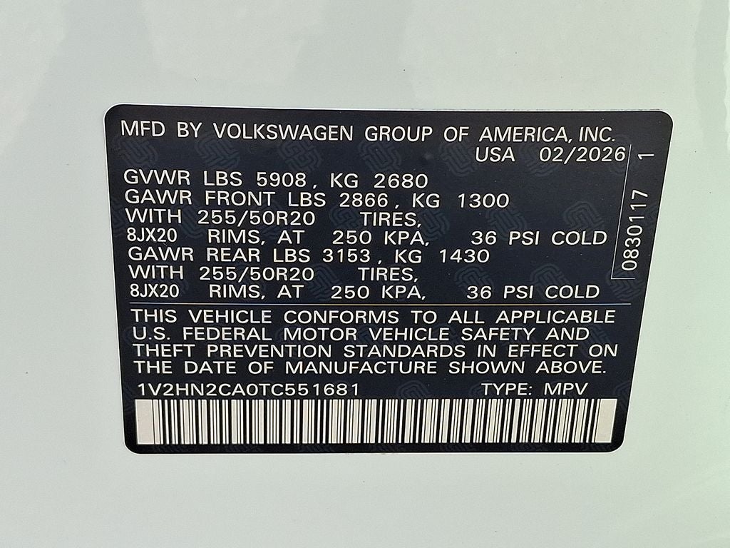 2026 Volkswagen Atlas 2.0T SE w/Technology