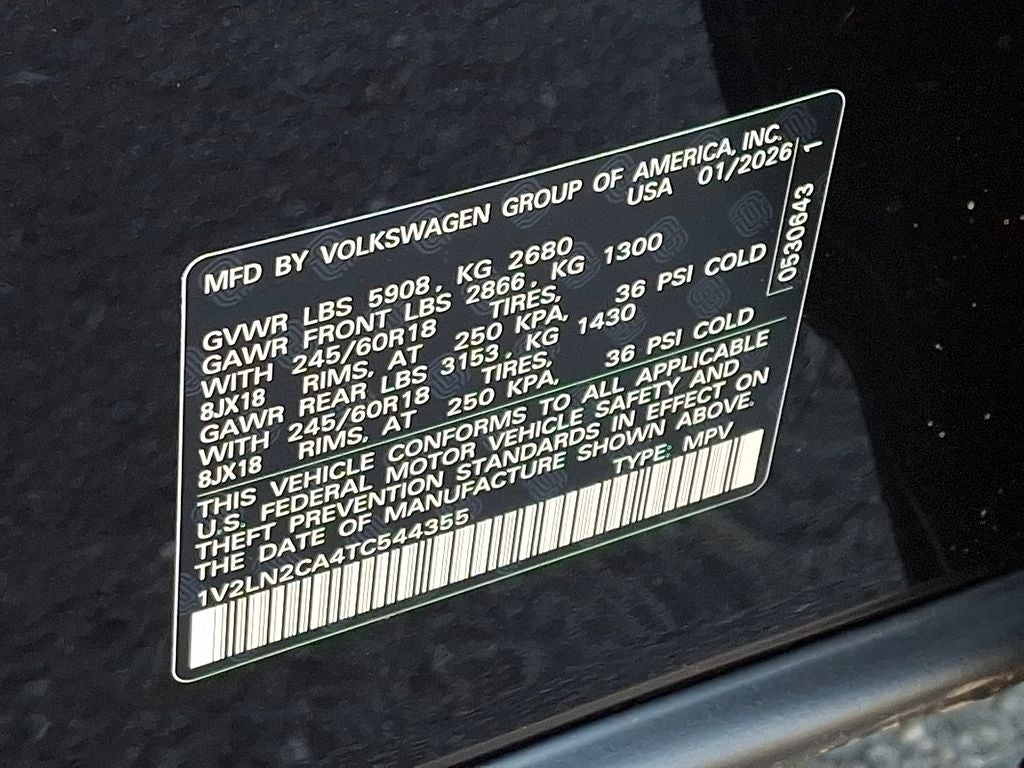 2026 Volkswagen Atlas 2.0T SE