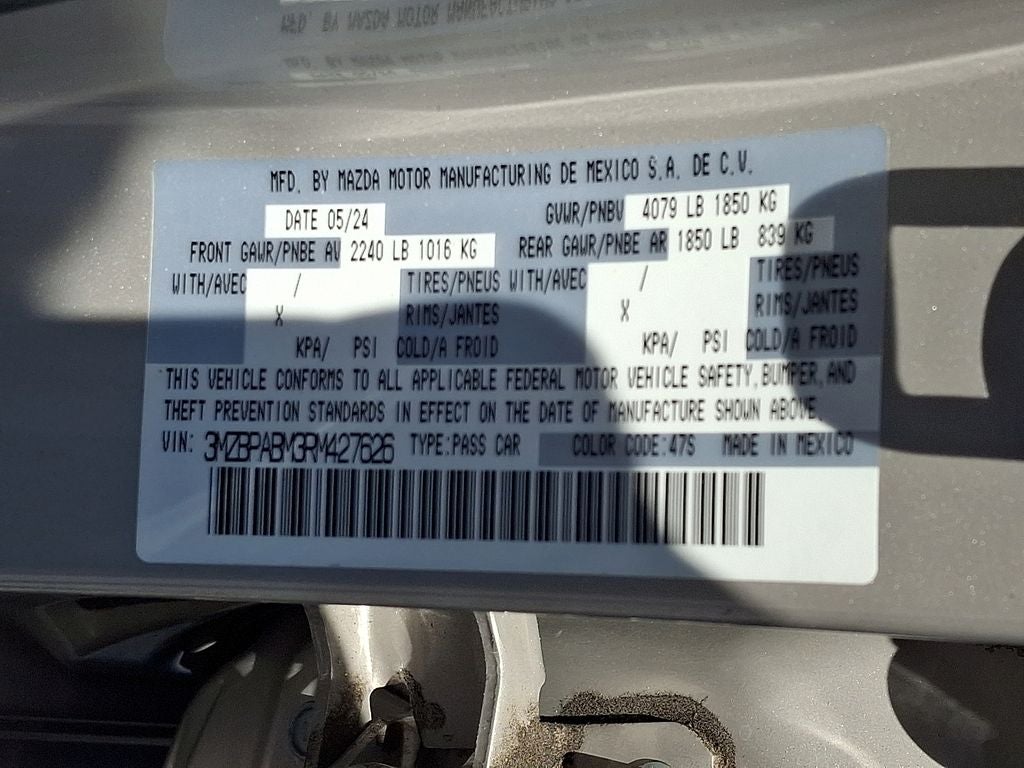 2024 Mazda Mazda3 2.5 S Select Sport