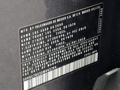 2025 Volkswagen Taos 1.5T S