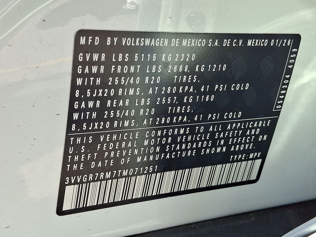 2026 Volkswagen Tiguan 2.0T SE R-Line Black
