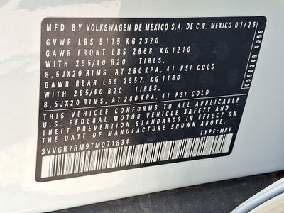 2026 Volkswagen Tiguan 2.0T SE R-Line Black