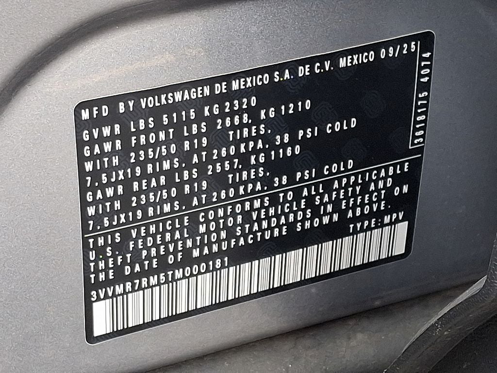 2026 Volkswagen Tiguan 2.0T SE