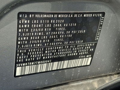 2026 Volkswagen Tiguan 2.0T SE