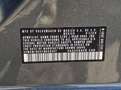 2026 Volkswagen Jetta 1.5T S