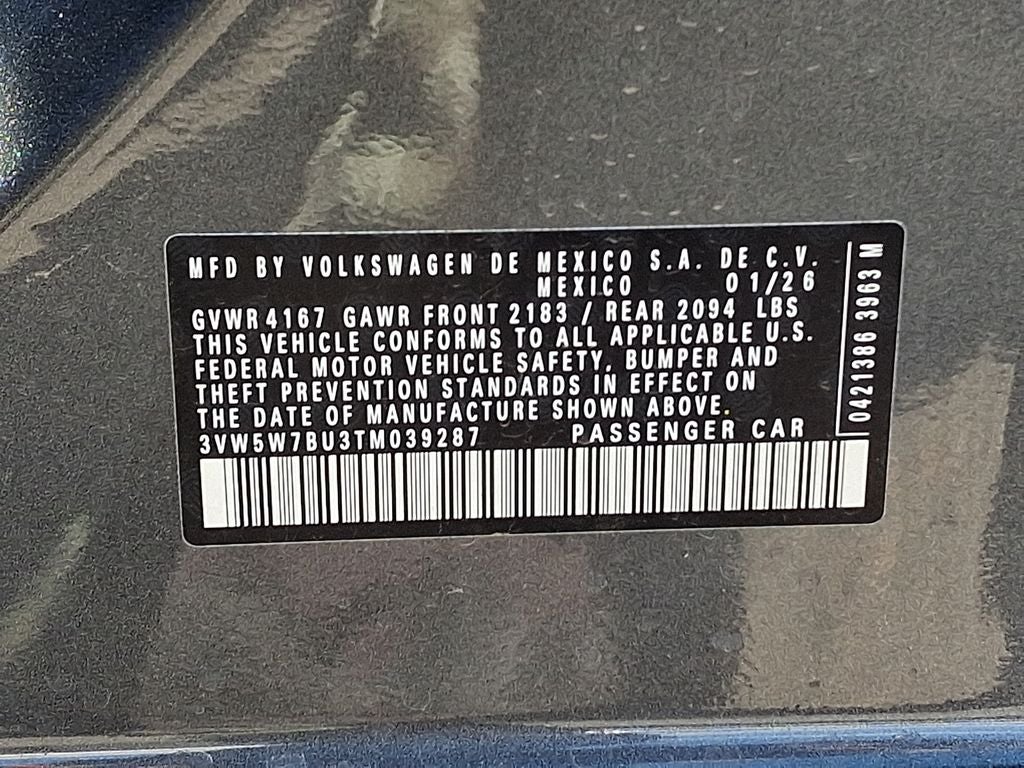 2026 Volkswagen Jetta 1.5T S