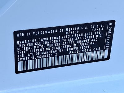 2025 Volkswagen Jetta 1.5T S