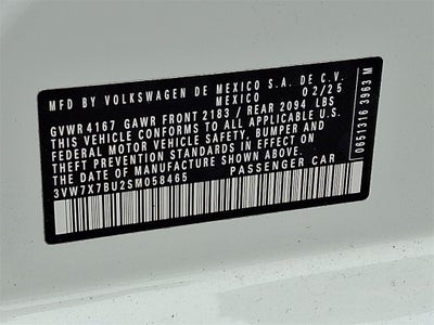 2025 Volkswagen Jetta 1.5T SE