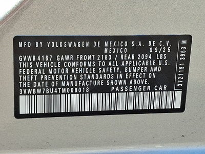 2026 Volkswagen Jetta 1.5T Sport