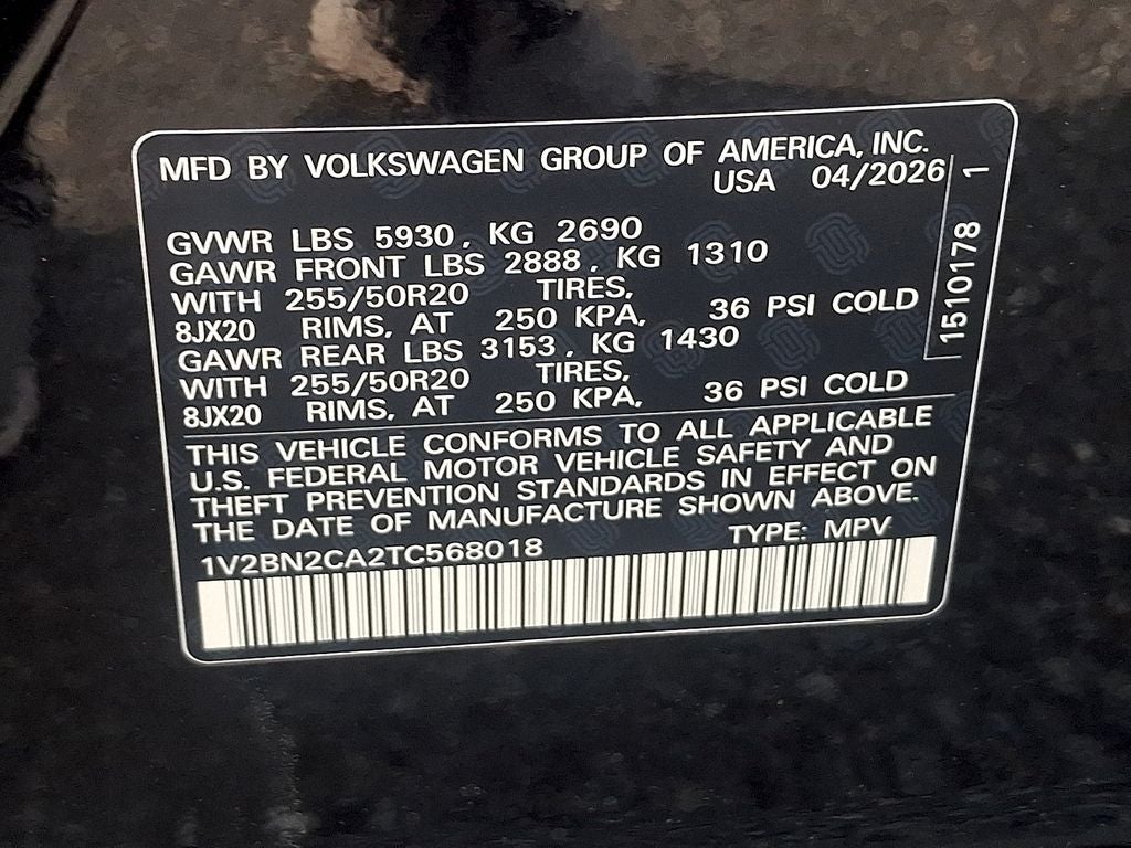 2026 Volkswagen Atlas 2.0T SEL