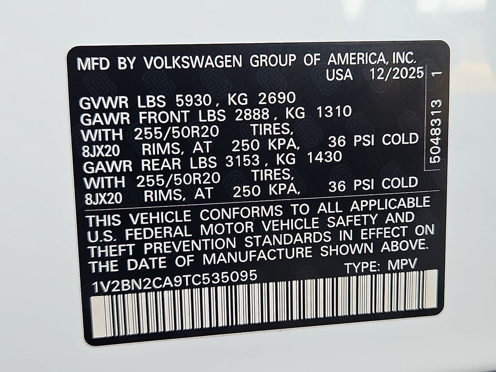 2026 Volkswagen Atlas 2.0T SEL