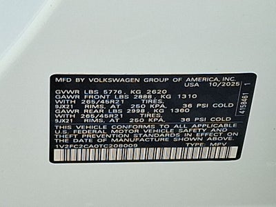 2026 Volkswagen Atlas Cross Sport 2.0T SEL Premium R-Line