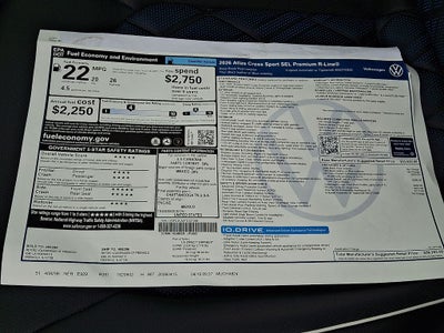 2026 Volkswagen Atlas Cross Sport 2.0T SEL Premium R-Line
