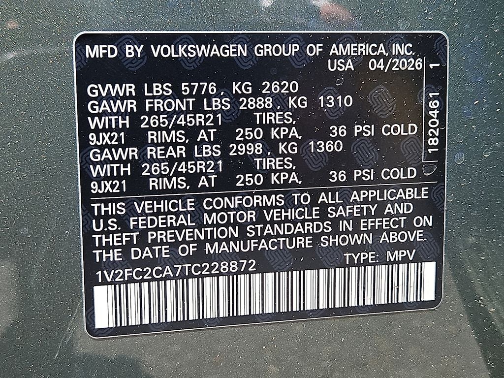 2026 Volkswagen Atlas Cross Sport 2.0T SEL Premium R-Line