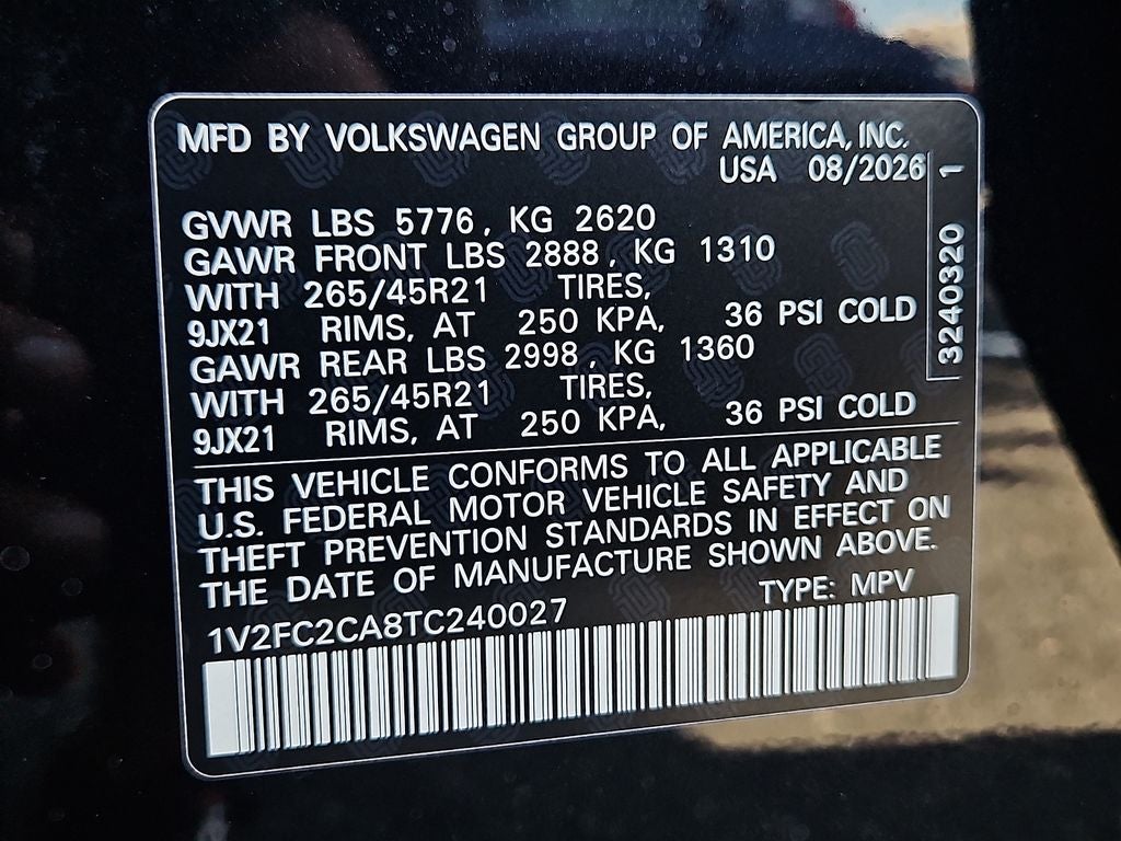 2026 Volkswagen Atlas Cross Sport SEL Premium R-Line