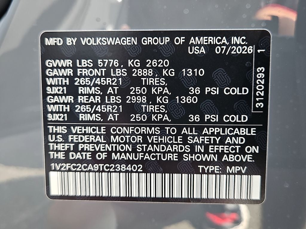 2026 Volkswagen Atlas Cross Sport 2.0T SEL Premium R-Line