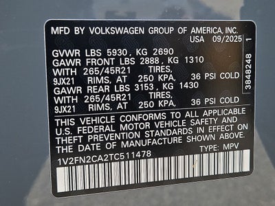 2026 Volkswagen Atlas 2.0T SEL Premium R-Line