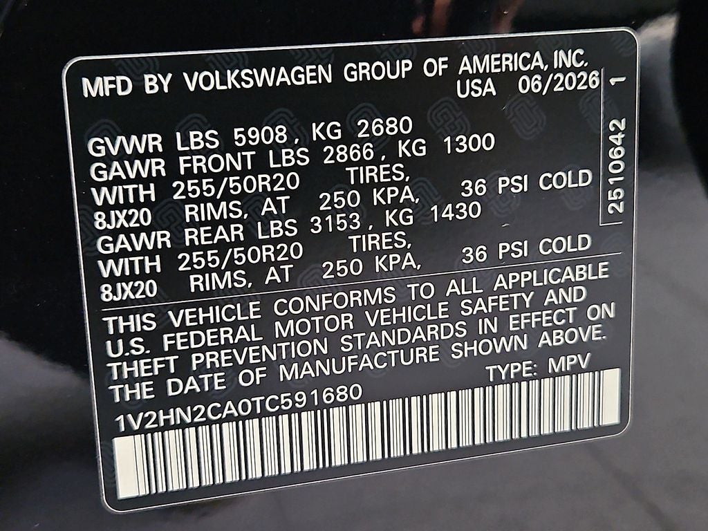 2026 Volkswagen Atlas 2.0T SE w/Technology