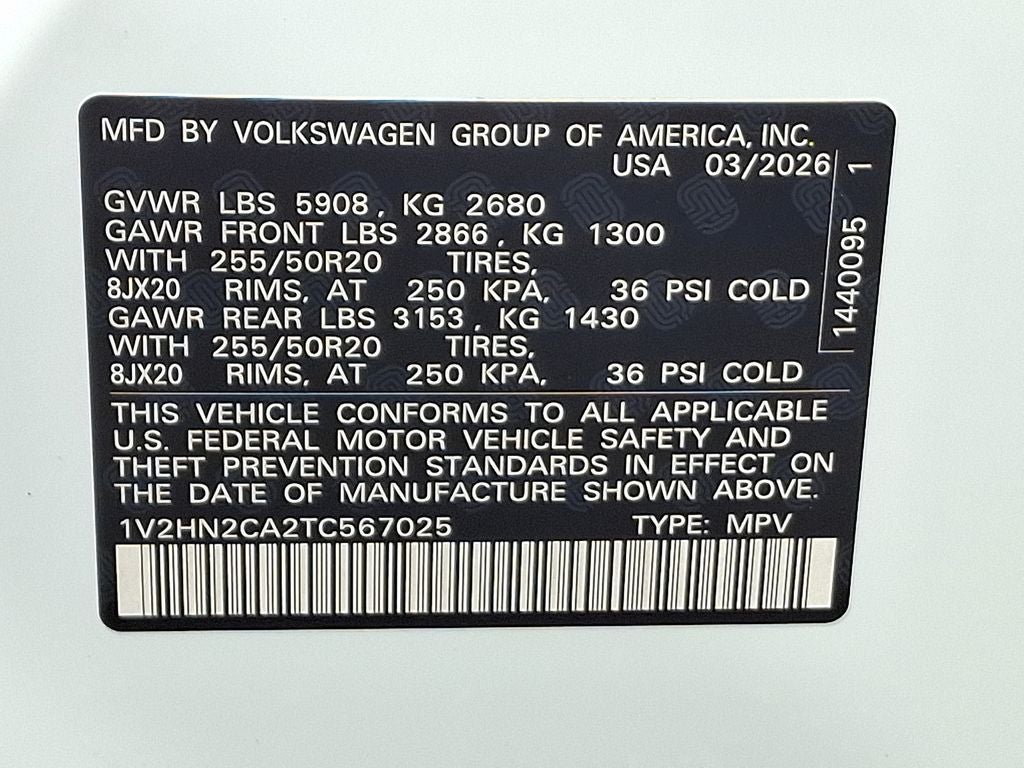 2026 Volkswagen Atlas 2.0T SE w/Technology