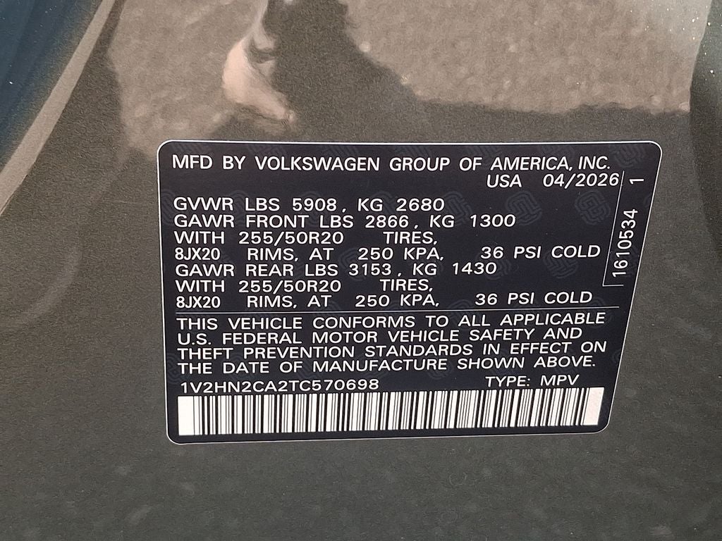 2026 Volkswagen Atlas 2.0T SE w/Technology