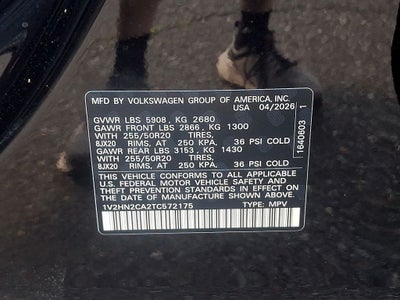 2026 Volkswagen Atlas 2.0T SE w/Technology