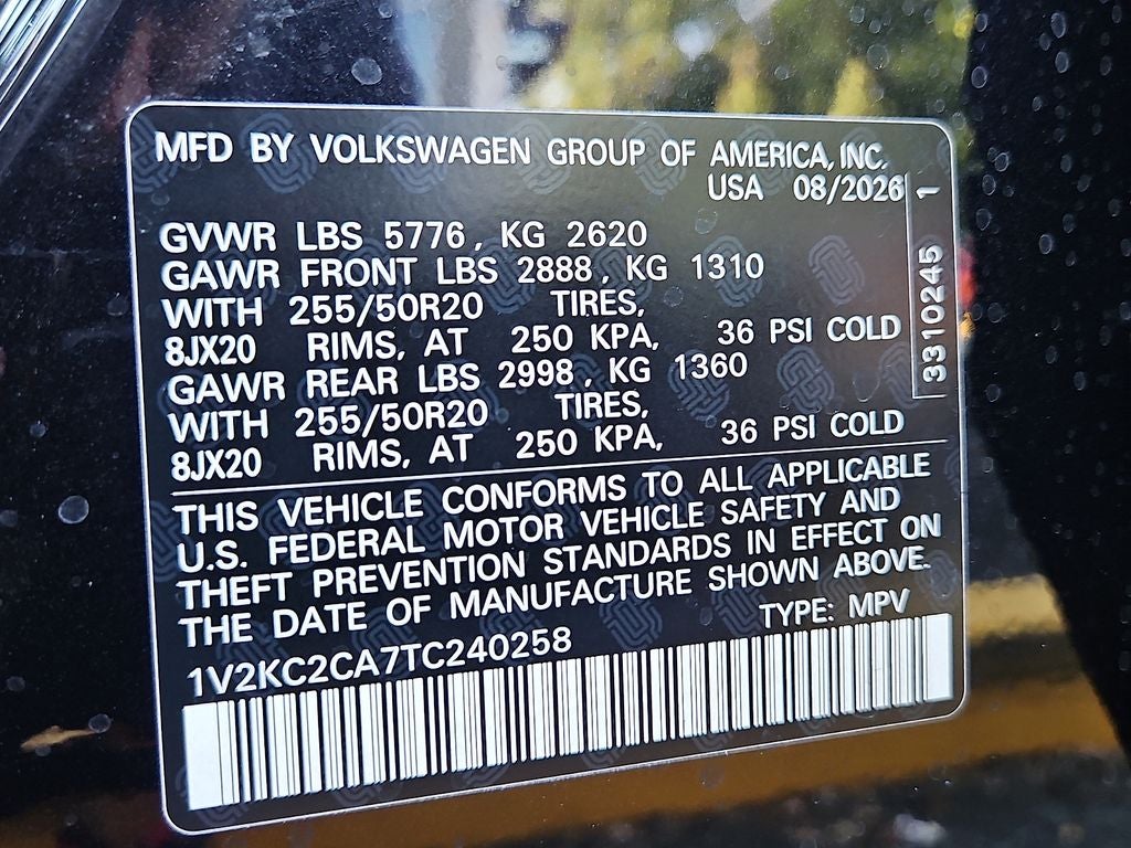 2026 Volkswagen Atlas Cross Sport SE w/Technology
