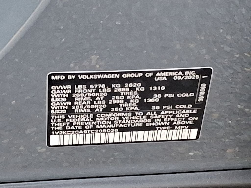 2026 Volkswagen Atlas Cross Sport 2.0T SE w/Technology