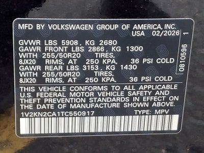 2026 Volkswagen Atlas 2.0T SE w/Technology