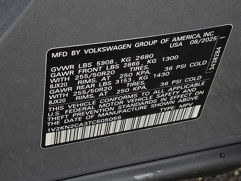 2026 Volkswagen Atlas 2.0T SE w/Technology