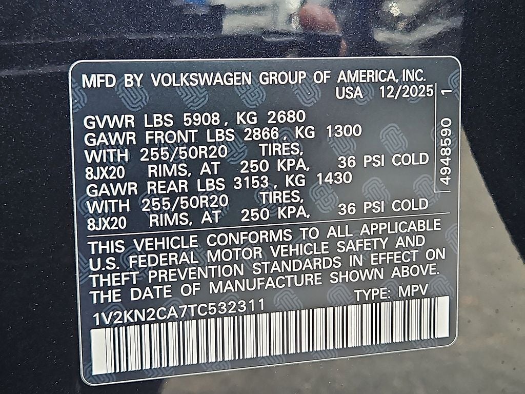 2026 Volkswagen Atlas 2.0T SE w/Technology