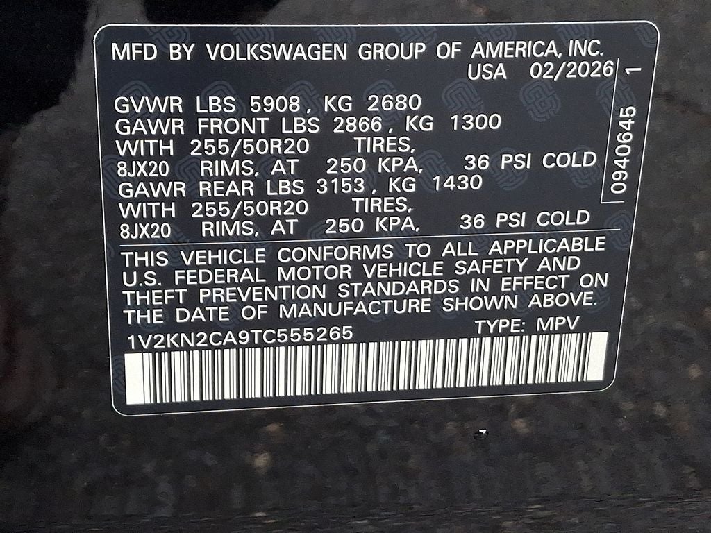 2026 Volkswagen Atlas 2.0T SE w/Technology