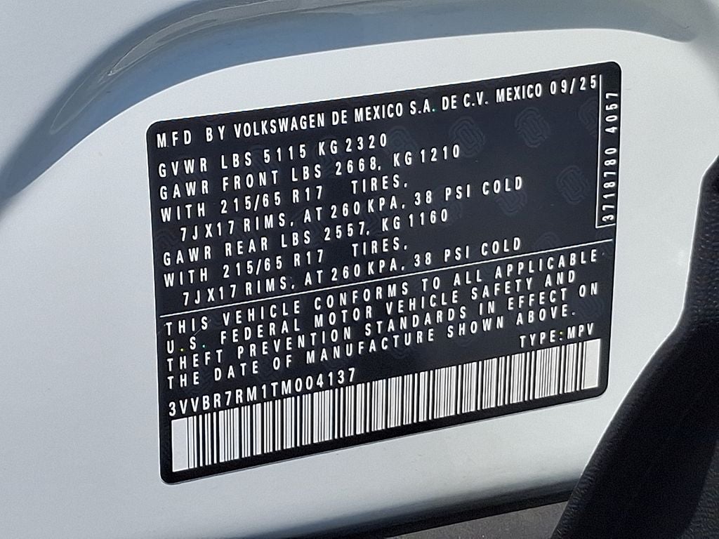 2026 Volkswagen Tiguan 2.0T S