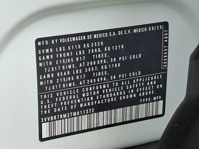 2026 Volkswagen Tiguan 2.0T S