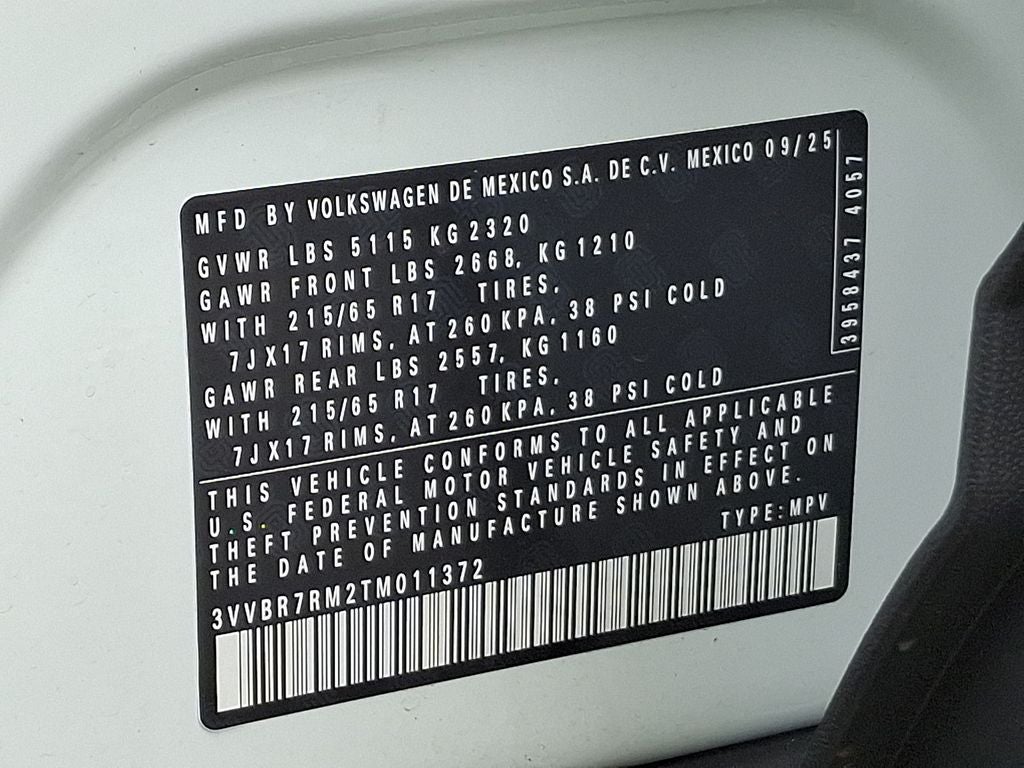 2026 Volkswagen Tiguan 2.0T S