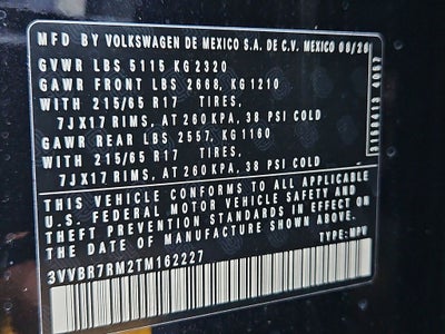 2026 Volkswagen Tiguan 2.0T S