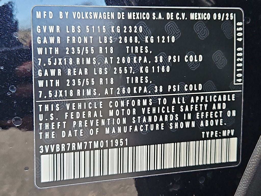 2026 Volkswagen Tiguan 2.0T S