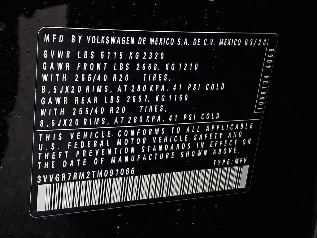 2026 Volkswagen Tiguan 2.0T SE R-Line Black