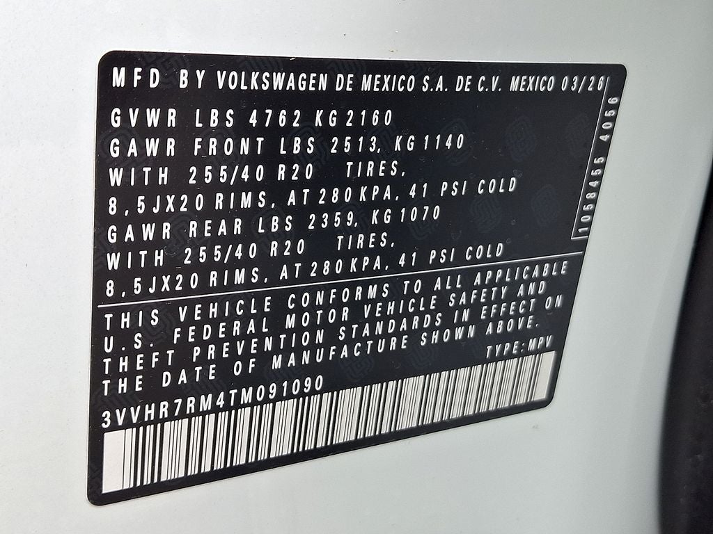 2026 Volkswagen Tiguan 2.0T SE R-Line Black