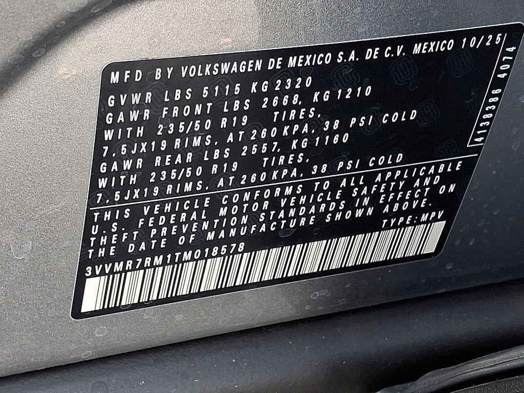 2026 Volkswagen Tiguan 2.0T SE