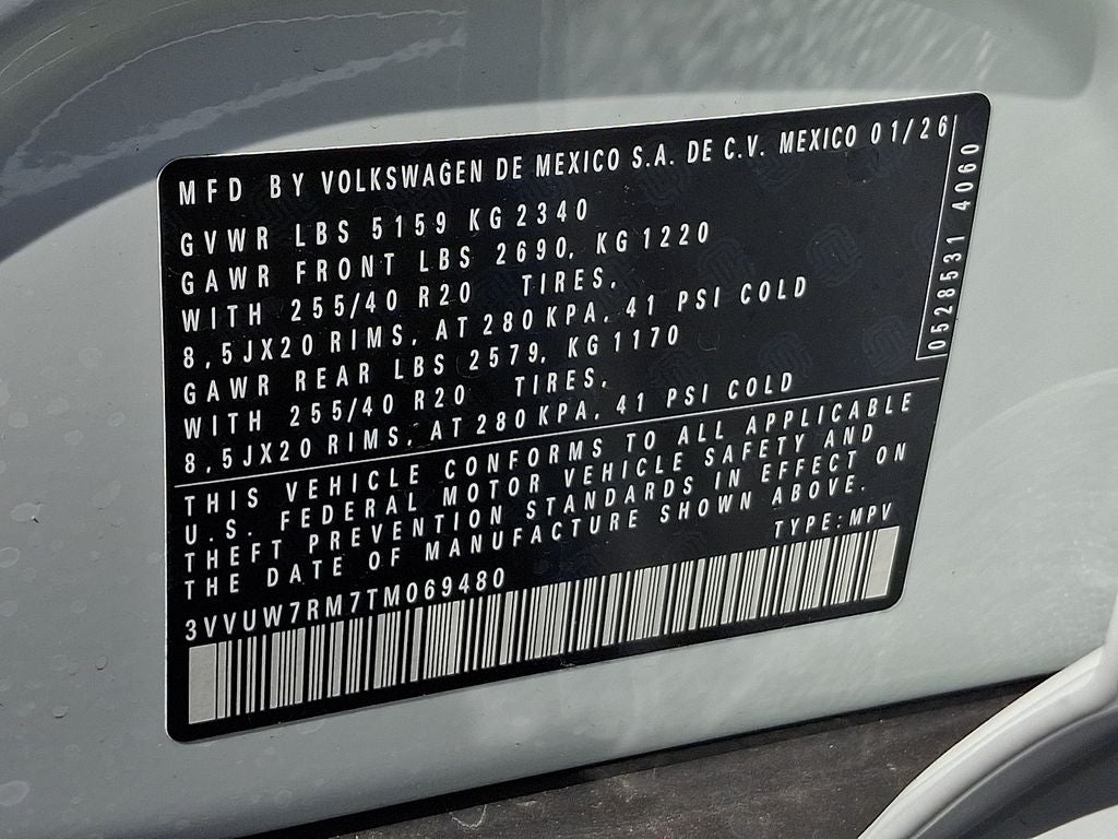 2026 Volkswagen Tiguan 2.0T SEL R-Line Turbo