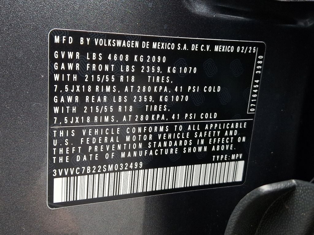 2025 Volkswagen Taos 1.5T SE