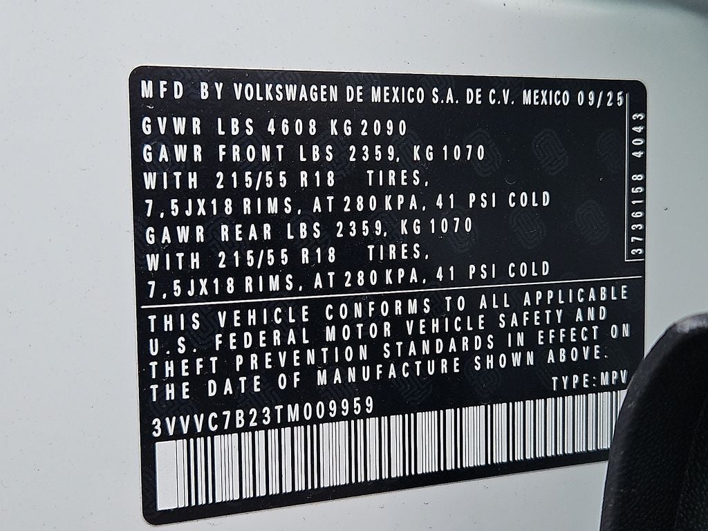 2026 Volkswagen Taos 1.5T SE