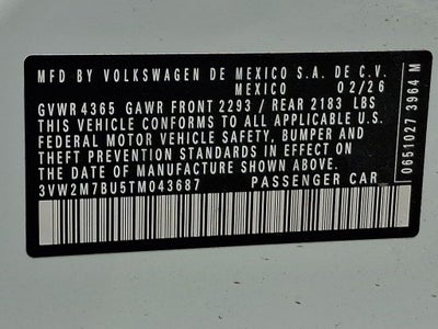 2026 Volkswagen Jetta GLI 2.0T Autobahn