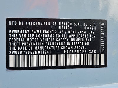 2027 Volkswagen Jetta 1.5T SE