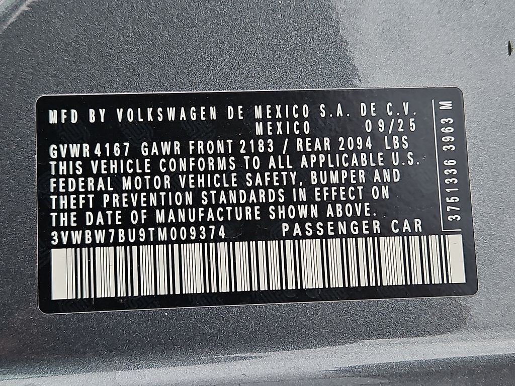 2026 Volkswagen Jetta 1.5T Sport