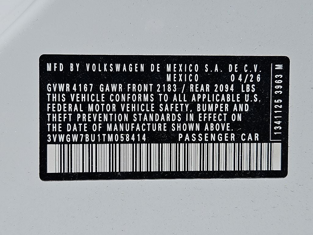 2026 Volkswagen Jetta 1.5T SEL