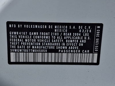 2026 Volkswagen Jetta 1.5T SEL