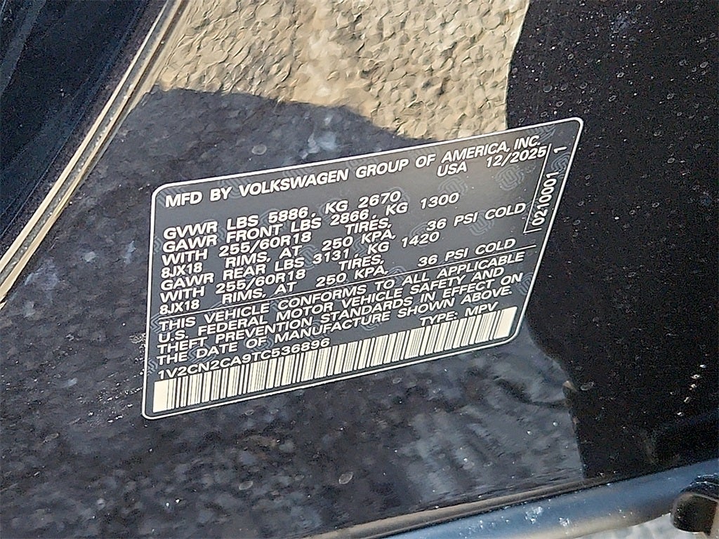 2026 Volkswagen Atlas 2.0T Peak Edition