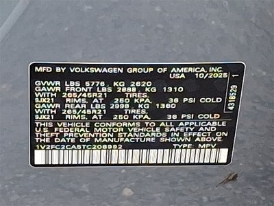 2026 Volkswagen Atlas Cross Sport 2.0T SEL Premium R-Line